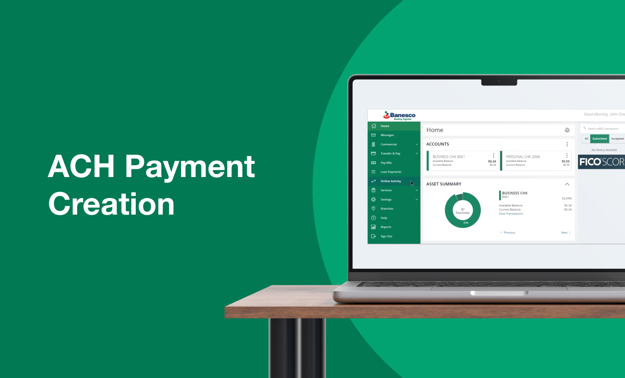 ACH Payment Creation